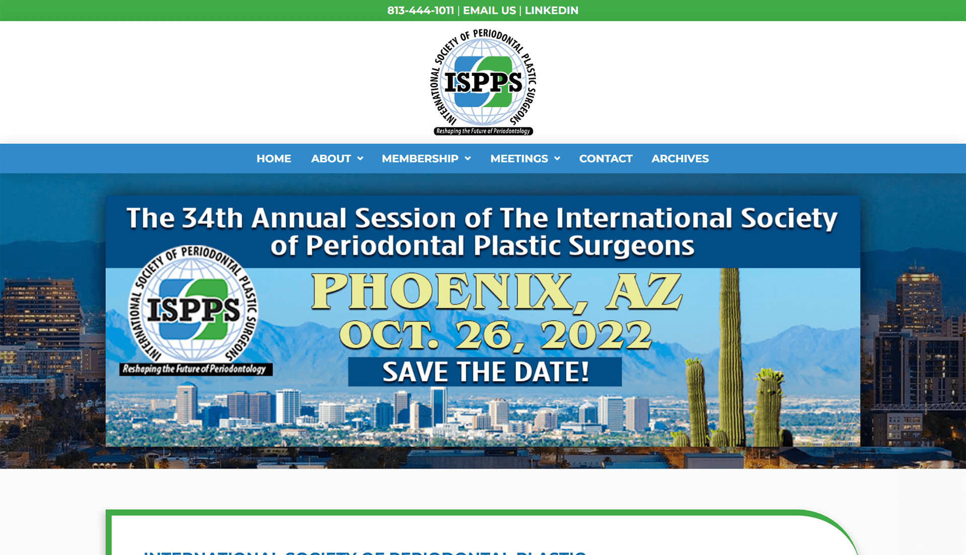 International Society of Periodontal Plastic Surgeons Website